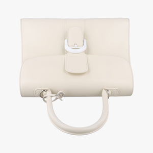 Pre-owned Delvaux Brillant White Leather shoulderbag | stylenewstar
