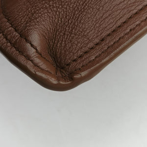 Pre-owned Yves Saint Laurent Y Ligne Petit Cabas Brown Leather 311210 shoulderbag | stylenewstar