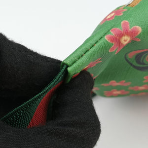 Pre-owned Gucci kids GG Top strawberry Print Green × Multi canvas 502095 bum bag/waist bag | stylenewstar