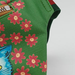 Pre-owned Gucci kids GG Top strawberry Print Green × Multi canvas 502095 bum bag/waist bag | stylenewstar