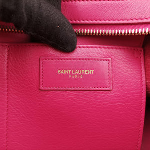 Pre-owned Yves Saint Laurent Y Ligne Petit Cabas Rose Leather 311210 shoulderbag | stylenewstar