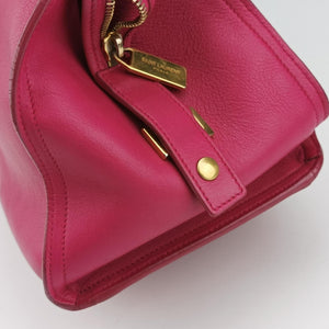 Pre-owned Yves Saint Laurent Y Ligne Petit Cabas Rose Leather 311210 shoulderbag | stylenewstar
