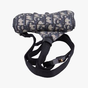 Vintage Christian Dior saddle Navy×Gray Jacquard bum bag/waist bag | stylenewstar