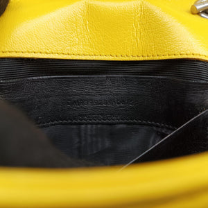 Pre-owned Yves Saint Laurent Baby Chai Yellow Leather 399289 shoulderbag | stylenewstar