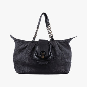Pre-owned Fendi Borsa B Black Leather 8BL102 handbag | stylenewstar