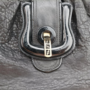 Pre-owned Fendi Borsa B Black Leather 8BL102 handbag | stylenewstar