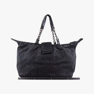 Pre-owned Fendi Borsa B Black Leather 8BL102 handbag | stylenewstar
