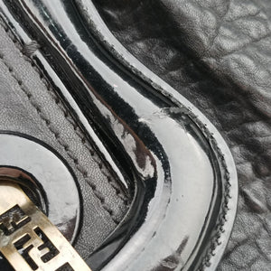 Pre-owned Fendi Borsa B Black Leather 8BL102 handbag | stylenewstar