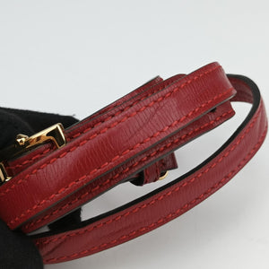 Pre-owned Gucci Sylvie red×Multicolour Leather 524405 shoulderbag | stylenewstar
