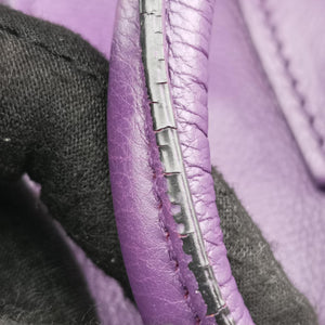 Vintage Prada Twin Pocket Winged Tote Purple Leather BN2619 shoulderbag | stylenewstar