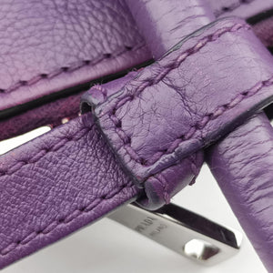 Vintage Prada Twin Pocket Winged Tote Purple Leather BN2619 shoulderbag | stylenewstar