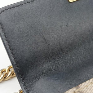 Pre-owned Gucci Padlock beige×black PVC coated canvas×Leather 409487 shoulderbag | stylenewstar