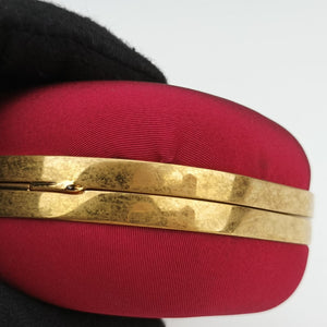 Vintage Alexander McQueen Four Ring Red Fabric clutchbag | stylenewstar