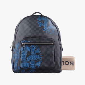 Pre-owned Louis Vuitton Josh Christopher Nemeth Rope Pattern blue×multicolor Damier Graphite N41712 backpack/rucksack | stylenewstar