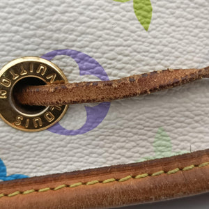 Pre-owned Louis Vuitton Petit NOe white Monogram Multicolor M42229 shoulderbag | stylenewstar