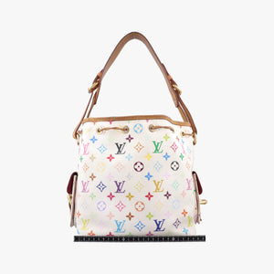 Pre-owned Louis Vuitton Petit NOe white Monogram Multicolor M42229 shoulderbag | stylenewstar