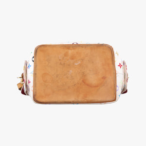 Pre-owned Louis Vuitton Petit NOe white Monogram Multicolor M42229 shoulderbag | stylenewstar