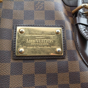 Pre-owned Louis Vuitton HAMPSTEAD MM EBENE Damier Canvas N51204 handbag | stylenewstar