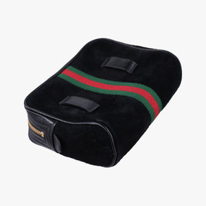 Pre-owned Gucci Ophidia Black Suede×leather 517076 shoulderbag | stylenewstar