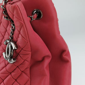 Vintage Chanel Matelasse cocomark Mademoiselle Red Iridescent Calfskin A67389 handbag | stylenewstar