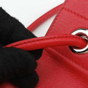 Pre-owned Hermes Sac Aline mini Red lambskin shoulderbag | stylenewstar