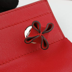 Pre-owned Hermes Sac Aline mini Red lambskin shoulderbag | stylenewstar