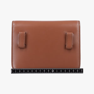 Pre-owned Burberry TB structured Brown Leather bum bag/waist bag | stylenewstar