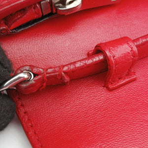 Pre-owned Yves Saint Laurent KATE Red Leather 377829 shoulderbag | stylenewstar