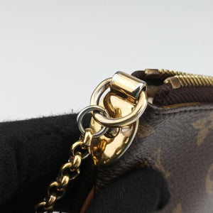 Pre-owned Louis Vuitton Pochette Mila MM brown Monogram Canvas M60094 shoulderbag | stylenewstar