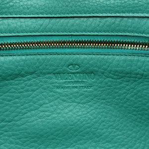 Vintage Valentino Rockstud BlueGreen Leather shoulderbag | stylenewstar