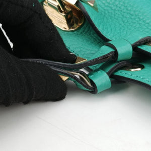 Vintage Valentino Rockstud BlueGreen Leather shoulderbag | stylenewstar