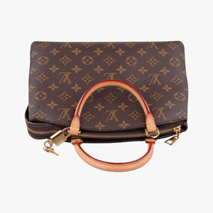 Pre-owned Louis Vuitton Petit Palais PM BROWN Monogram Canvas M45900 handbag | stylenewstar