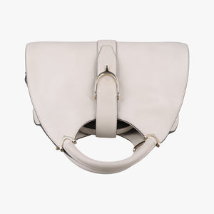 Pre-owned Gucci Stirrup White Leather 277514 handbag | stylenewstar