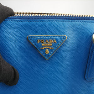 Vintage Prada Galleria Blue SAFFIANO Leather BN1801 handbag | stylenewstar