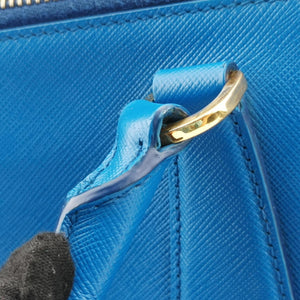 Vintage Prada Galleria Blue SAFFIANO Leather BN1801 handbag | stylenewstar