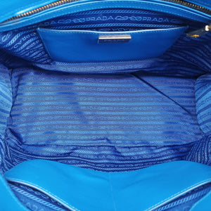 Vintage Prada Galleria Blue SAFFIANO Leather BN1801 handbag | stylenewstar