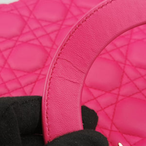 Pre-owned Christian Dior Lady Dior Rose lambskin shoulderbag | stylenewstar