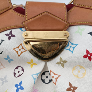Pre-owned Louis Vuitton URSULA white Monogram Multicolor M40123 handbag | stylenewstar