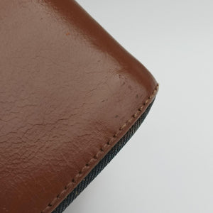 Pre-owned Christian Dior Street Chic Brown×blue canvasxleather shoulderbag | stylenewstar