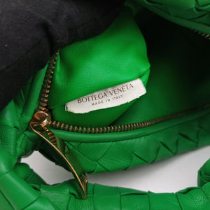 Pre-owned Bottega Veneta The Jodie Green lambskin handbag | stylenewstar