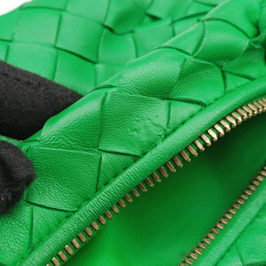 Pre-owned Bottega Veneta The Jodie Green lambskin handbag | stylenewstar