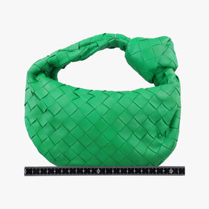Pre-owned Bottega Veneta The Jodie Green lambskin handbag | stylenewstar
