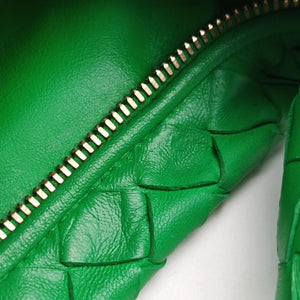 Pre-owned Bottega Veneta The Jodie Green lambskin handbag | stylenewstar
