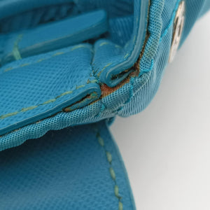 Pre-owned Prada Tessuto Nylon Quilted Impuntu Flap Blue nylon shoulderbag | stylenewstar