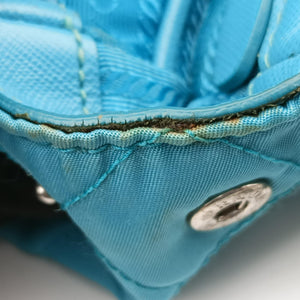 Pre-owned Prada Tessuto Nylon Quilted Impuntu Flap Blue nylon shoulderbag | stylenewstar