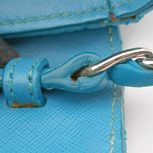 Pre-owned Prada Tessuto Nylon Quilted Impuntu Flap Blue nylon shoulderbag | stylenewstar