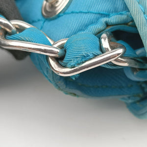 Pre-owned Prada Tessuto Nylon Quilted Impuntu Flap Blue nylon shoulderbag | stylenewstar
