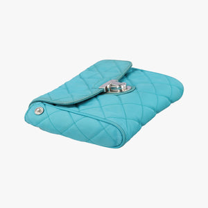Pre-owned Prada Tessuto Nylon Quilted Impuntu Flap Blue nylon shoulderbag | stylenewstar