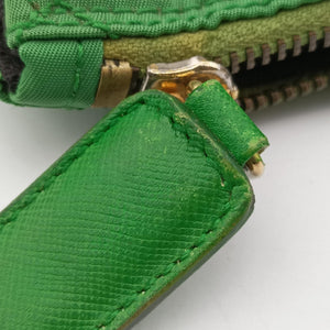 Pre-owned Prada quilted tessuto Green Nylon x leather shoulderbag | stylenewstar