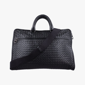 Secondhand Bottega Veneta Intrecciato Black lambskin shoulderbag | stylenewstar